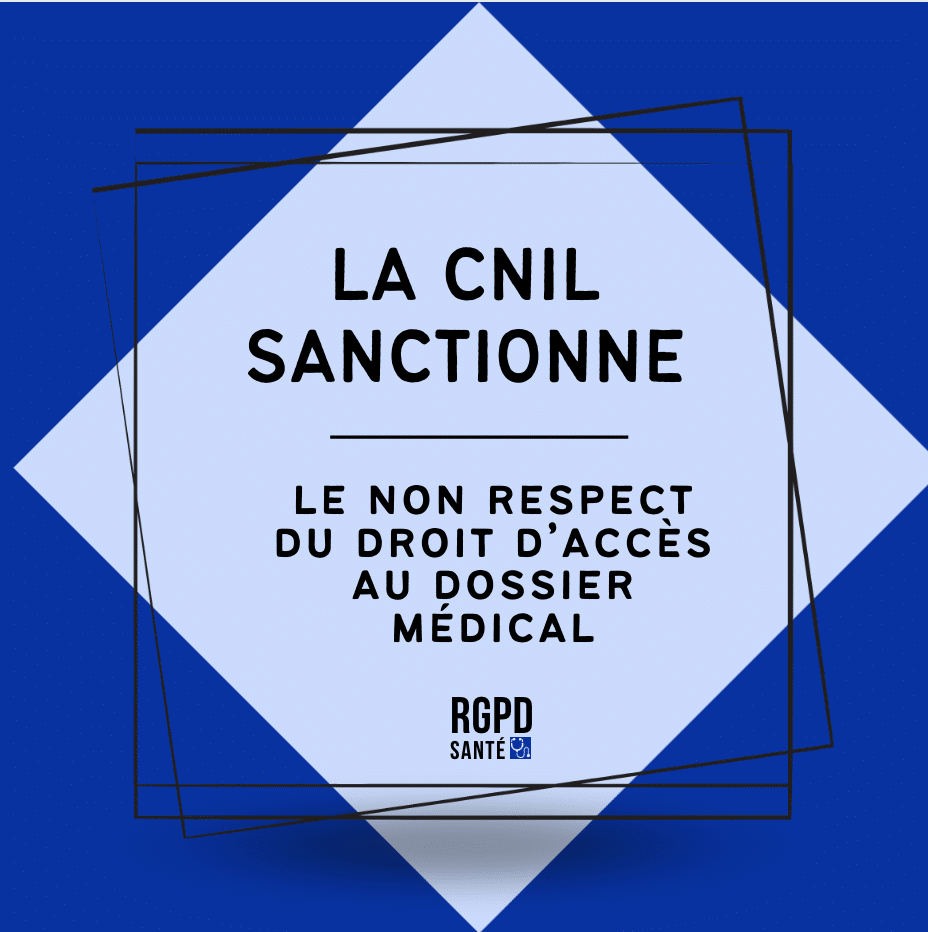 Sanction CNIL : droit d'accès dossier médical